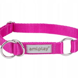 Amiplay Obroża półzaciskowa L 35-50 x 2,5cm różowa - 1 zdjęcie