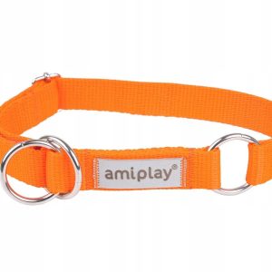 Amiplay Obroża półzaciskowa XL 40-60 x2,5cm Orange - 1 zdjęcie