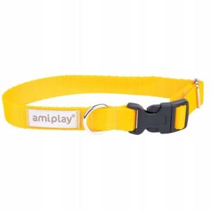 Amiplay obroża regulowana Samba S żółta - 1 zdjęcie