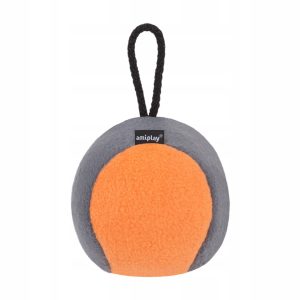 Amiplay Piłka Squeaky Plush Dog 6,5CM Pomarańczowa - 1 zdjęcie