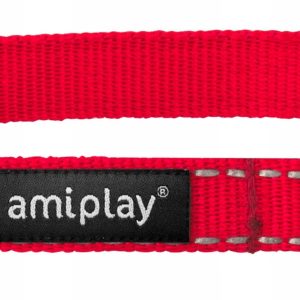 AmiPlay Reflective Obroża Blokada Czerwona 35-50 2 - 1 zdjęcie