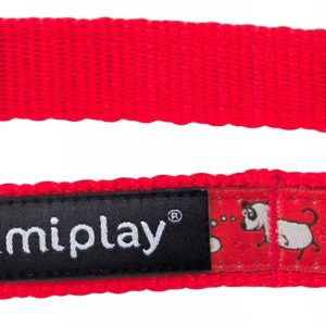 AmiPlay Wink Obroża Ozdobna Czerwona 20-35/1 - 1 zdjęcie