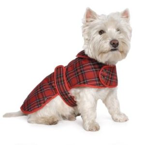 Ancol błotniste Paws Highland Tartan sierść Czerwony, średni - 1 zdjęcie