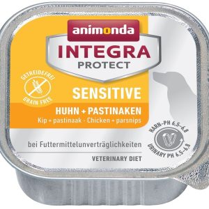 Animonda Integra Protect Sensitive smak kurczak z pasternakiem tacka 150g - 1 zdjęcie