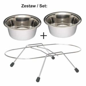 Barry King BARRY KING STOJAK Z MISKAMI 0,45 L CHROMOWANY ZH_04009 - 1 zdjęcie