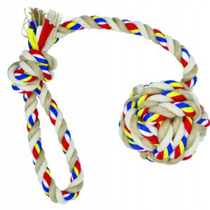 Barry King Sznur Z Pętlą I Piłką Z Jutą 40cm 15515 - 1 zdjęcie