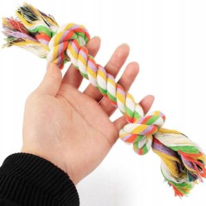 Bawełniany Sznur Szarpak Zabawka dla Psa S 22cm - 1 zdjęcie