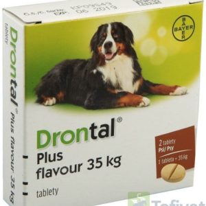 Bayer Drontal Plus Flavour >35Kg Tabletki Dla Psa Na Robaki 2Tabl. *Odbiór Własny, Zlecenie Kuriera* - 1 zdjęcie