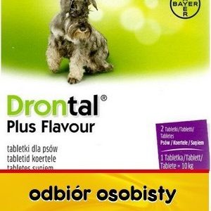 Bayer Drontal Plus Flavour Dla Psów 2Tabl. - Środek Przeciwpasożytniczy - 1 zdjęcie