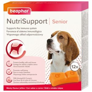 Beaphar Nutrisupprt Senior 12 szt żelki dla psów z objawami starzenia - 1 zdjęcie