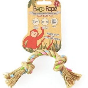 Beco Pets Beco Szarpak z Konopii dla psa Podwójny Knot S - 1 zdjęcie