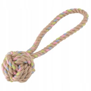 Beco Pets Ekologiczna piłka dla psa z liną Rope L - 1 zdjęcie