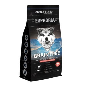BioFeed BioFeed EUPHORIA ADULT Dog Grain Free Turkey & Salmon 2kg Karma dla dorosłych - 1 zdjęcie