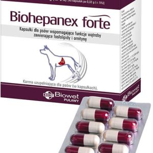 Biowet Biohepanex forte kapsułki dla psów wspomagające funkcję wątroby 45 kaps - 1 zdjęcie