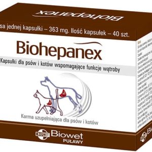 Biowet Biohepanex kapsułki dla psów i kotów wspomagające funkcję wątroby 40 kaps - 1 zdjęcie