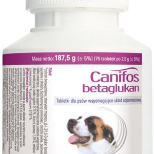 Biowet Canifos Betaglukan tabletki dla psów wzmacniające układ odpornościowy 75tabl - 1 zdjęcie