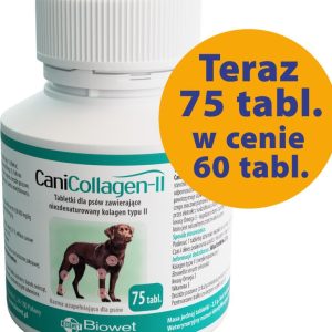 Biowet Puławy CaniCollagen-II 75 tabletek Kolagen dla zdrowych stawów - 1 zdjęcie
