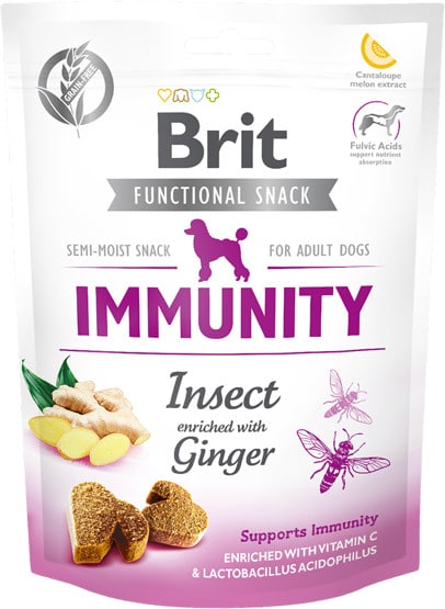 Brit BRIT CARE DOG FUNCTIONAL SNACK IMMUNITY INSECT 150g 37237-uniw - 1 zdjęcie