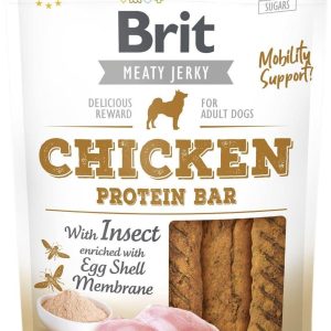 Brit Brit Jerky Snack - Chicken Protein Bar with Insect 80g - 1 zdjęcie