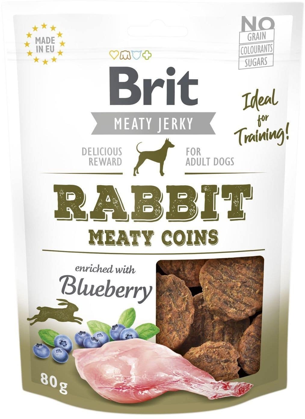 Brit Brit Jerky Snack - Rabbit Meaty Coins 80g - 2 zdjęcie