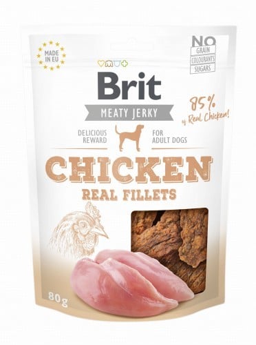 Brit Brit Jerky Snack Real Fillets Chicken 200g 101-111746 - 1 zdjęcie
