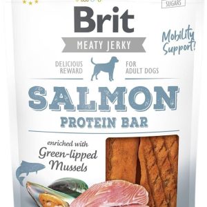 Brit Brit Jerky Snack - Salmon Protein Bar 80g - 1 zdjęcie