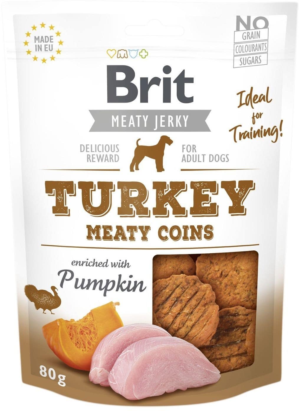 Brit Brit Jerky Snack - Turkey Meaty Coins 200g - 1 zdjęcie