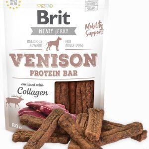 Brit Brit Jerky Snack - Venison Protein Bar 80g - 1 zdjęcie