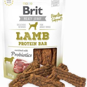 Brit Care Pies Brit Meaty Jerky Lamb Protein Bar przysmak 80g - 1 zdjęcie