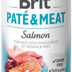 Brit Care Pies Brit Pate&Meat SALMON 400g - 1 zdjęcie