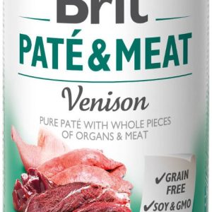 Brit Care Pies Brit Pate&Meat VENISON 400g - 1 zdjęcie
