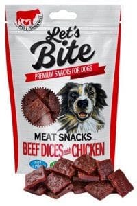 Brit Let's Bite Meat Snacks Beef Dices & Chicken 80g - 1 zdjęcie