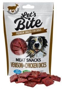 Brit Let's Bite Meat Snacks Venison & Chicken Dices 80g - 1 zdjęcie