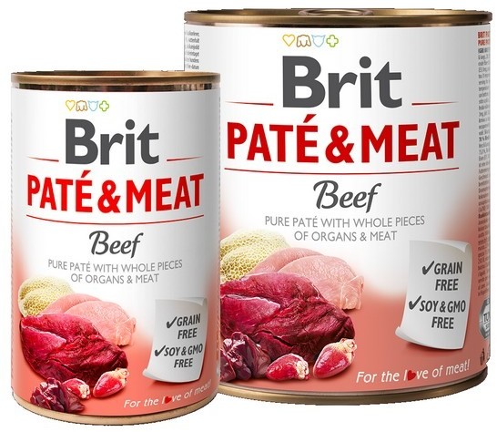 Brit Pate & Meat Dog Beef puszka 800g - 2 zdjęcie