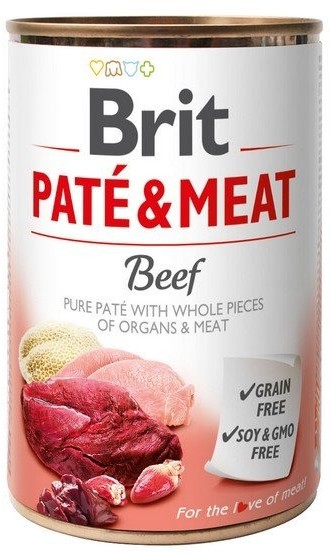 Brit Pate & Meat Dog Beef puszka 800g - 1 zdjęcie