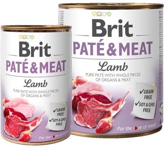 Brit Pate & Meat Dog Lamb puszka 800g - 2 zdjęcie