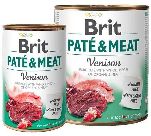 Brit Pate & Meat Dog Venison puszka 800g - 3 zdjęcie