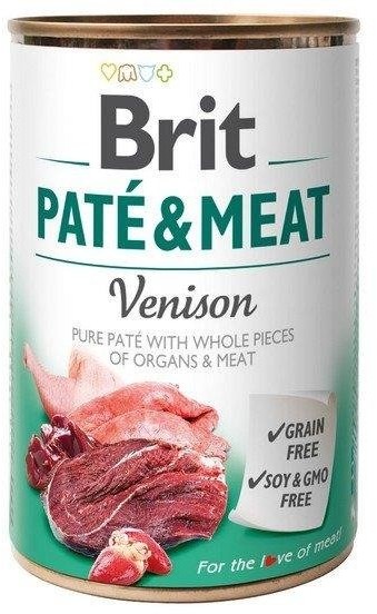 Brit Pate & Meat Dog Venison puszka 800g - 1 zdjęcie