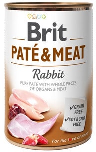 Brit Pate & meat rabbit 400 g DARMOWA DOSTAWA OD 95 ZŁ! - 1 zdjęcie