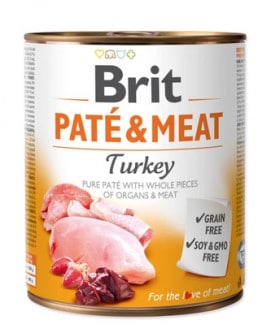 Brit PATE& MEAT TURKEY 800 G - 1 zdjęcie