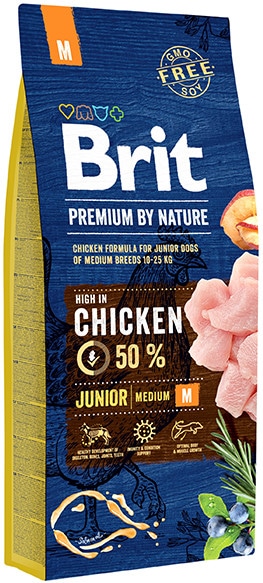 Brit Premium By Nature Junior Medium M 3 kg - 1 zdjęcie