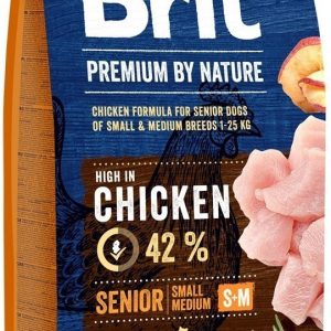 Brit Premium by Nature Senior S +M 8kg NOWA FORMUŁA! | DARMOWA DOSTAWA OD 99 ZŁ 110-170821 - 1 zdjęcie