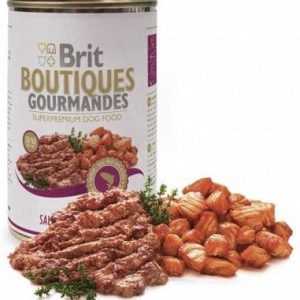 Brit Premium Pies Brit Bits&Pate SALMON 400g - 1 zdjęcie