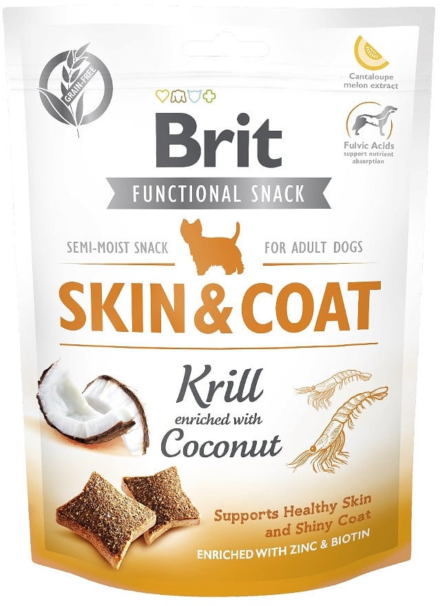 Brit Premium Pies Brit Care Przysmak Functional Snack Skin&Coat dla psa op. 150g - 2 zdjęcie