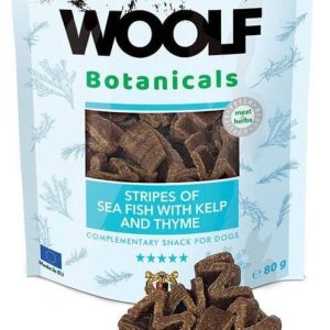 Brit Woolf Botanicals Seafish Stripes with kelp 80g - 1 zdjęcie
