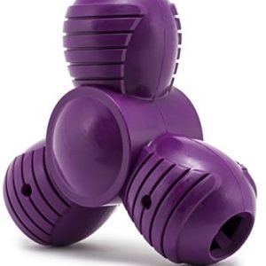 Busy Buddy PetSafe zabawka dla psa Squeak 'n Treat, nadająca się do napełniania piłka na przekąski, pielęgnacja zębów dla psów, piszczących, s, purpurowy BB-SNT-TROO-S-19 - 1 zdjęcie
