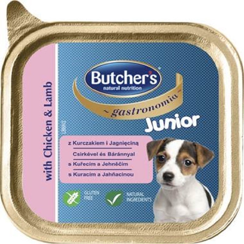 Butchers Gastronomia Junior z kurczakiem i jagnięciną tacka 150g - 1 zdjęcie