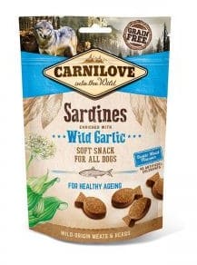 Carnilove Carnilove Semi Moist Snack Sardines Enriched With Wild Garlic 200g 8595602528899 - 1 zdjęcie