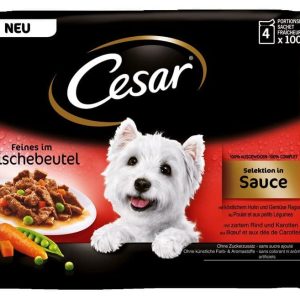 Cesar Feines wybór w sosie, 2 smaki - 24 x 100 g - 1 zdjęcie
