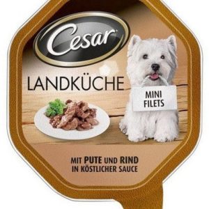 Cesar z indykiem i wołowiną w sosie 150g 20+8 GRATIS DARMOWA DOSTAWA OD 95 ZŁ! - 1 zdjęcie